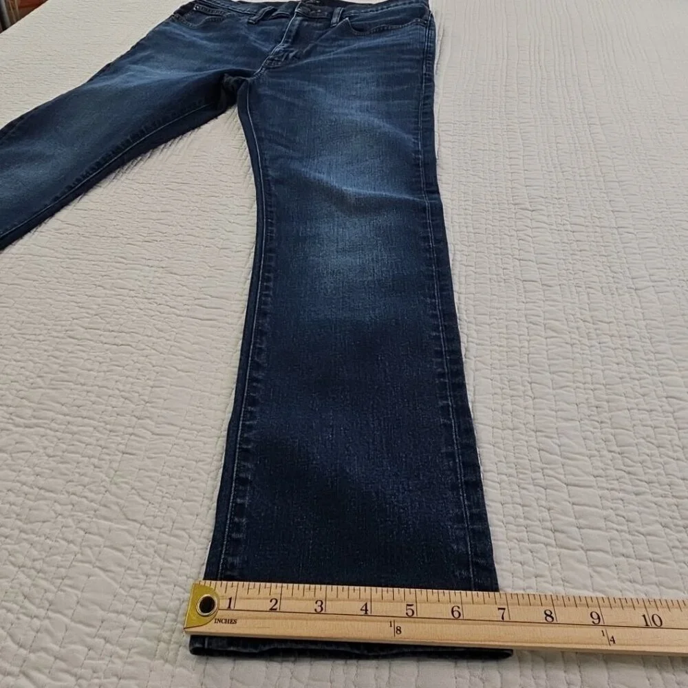 J. Crew Factory Jeans Men's 32x30‎ Medium Wash Flex Straight Leg Stretch Denim